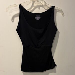Spanx Black Tank Top - Scoop Neck Athletic Style small